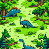 Bright Green and Brown Nature Design(Green)