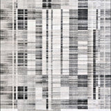 Ultra Soft Area Rug, Non Slip, Stain Resistant, Washable Area Rugs for Living Room, Bedroom, Chic Monochrome Patterned Entryway Rug(Gray)