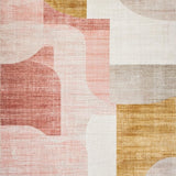 Ultra Soft Area Rug, Non Slip, Stain Resistant, Washable Area Rugs for Living Room, Bedroom, Blush Symphony: Plush, Harmonious Rug(Pink)
