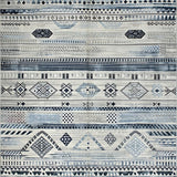 Ultra Soft Area Rug, Non Slip, Stain Resistant, Washable Area Rugs for Living Room, Bedroom, Sleek Modern Gray Patterned Design(Blue)