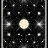 Chic Black and White Starry Aesthetic(White)