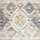 Ultra Soft Area Rug, Non Slip, Stain Resistant, Washable Area Rugs for Living Room, Bedroom, Boho of for Floor Non Slip Rubber Backing(Beige)