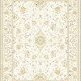 Ultra Soft Area Rug, Non Slip, Stain Resistant, Washable Area Rugs for Living Room, Bedroom, Rustic Nature-Inspired Floral Composition(Beige)