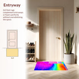 Chic Multicolor Contemporary Flair(Blue)