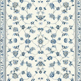 Ultra Soft Area Rug, Non Slip, Stain Resistant, Washable Area Rugs for Living Room, Bedroom, Whimsical Floral Motif Aesthetic(Beige)