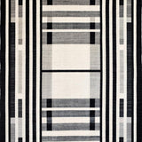 Ultra Soft Area Rug, Non Slip, Stain Resistant, Washable Area Rugs for Living Room, Bedroom, Black & White Geometric Stripe Rug Front Porch Elegance(Gray)