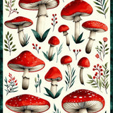 Artful Rustic Botanical Composition(Red)