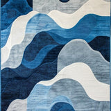 Trendy Coastal Wave Inspired Design(Blue)