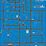 Ultra Soft Area Rug, Non Slip, Stain Resistant, Washable Area Rugs for Living Room, Bedroom, Vibrant Blue Gray Traffic Pattern(Blue)