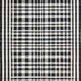 Ultra Soft Area Rug, Non Slip, Stain Resistant, Washable Area Rugs for Living Room, Bedroom, Minimalist Stripe Bedroom Rug(Black)