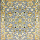 Ultra Soft Area Rug, Non Slip, Stain Resistant, Washable Area Rugs for Living Room, Bedroom, Luxurious Gold-Hued Botanical Design(Gray)