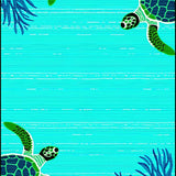 Coastal Turquoise Turtle Aesthetic(Blue)