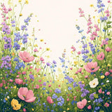 Ultra Soft Area Rug, Non Slip, Stain Resistant, Washable Area Rugs for Living Room, Bedroom, Floral Meadow Area Pink Garden Indoor(Pink)