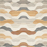 Whimsical Earth Tones Wavy Design(Beige)