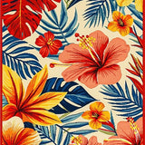 Lively Earthy Floral Composition(Red)