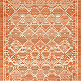 Ultra Soft Area Rug, Non Slip, Stain Resistant, Washable Area Rugs for Living Room, Bedroom, Stylish Pastel Floral Accents(Orange)