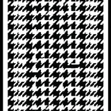 Ultra Soft Area Rug, Non Slip, Stain Resistant, Washable Area Rugs for Living Room, Bedroom, Classic Entryway Rug with Black and White Houndstooth Inspired Pattern(Black)