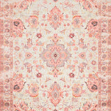 Ultra Soft Area Rug, Non Slip, Stain Resistant, Washable Area Rugs for Living Room, Bedroom, Gorgeous Timeless Print Design(Pink)