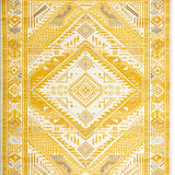 Ultra Soft Area Rug, Non Slip, Stain Resistant, Washable Area Rugs for Living Room, Bedroom, Vibrant Floral Transitional Aesthetic(Yellow)