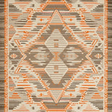 Ultra Soft Area Rug, Non Slip, Stain Resistant, Washable Area Rugs for Living Room, Bedroom, Chic Earthy Geometric Layout(Orange)