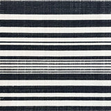 Ultra Soft Area Rug, Non Slip, Stain Resistant, Washable Area Rugs for Living Room, Bedroom, Stylish Striped Area Rug for Chic Outdoor Spaces and Front Porches(Black)