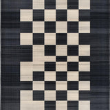 Stylish Distressed Checker Design(Black)