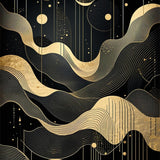 Chic Art Deco Stylized(Black)