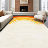 Ultra Soft Area Rug, Non Slip, Stain Resistant, Washable Area Rugs for Living Room, Bedroom, Radiant Multi-Hued Tiled Pattern(Yellow)