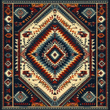 Aztec Inspired Monochrome Aesthetic(Blue)