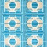 Ultra Soft Area Rug, Non Slip, Stain Resistant, Washable Area Rugs for Living Room, Bedroom, Modern Azure Hues Artistic Geometric Circle with Beige Undertones(Blue)