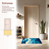 Chic Fluid Abstract Design(Blue)