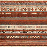Ultra Soft Area Rug, Non Slip, Stain Resistant, Washable Area Rugs for Living Room, Bedroom, Elegant Linear Motif with Warmth(Brown)