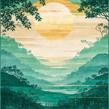 Colorful Gradient Artful Mosaic(Green)