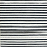 Ultra Soft Area Rug, Non Slip, Stain Resistant, Washable Area Rugs for Living Room, Bedroom, Sleek Linear Contrast Rug Showcasing Sharp Black And White Stripe Motif(Black)