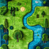 Charming Earthy World Map Design(Green)