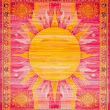Vibrant Abstract Sunburst Aesthetic(Pink)