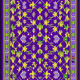 Ultra Soft Area Rug, Non Slip, Stain Resistant, Washable Area Rugs for Living Room, Bedroom, Elegant Floral Medley Design(Purple)