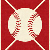Eclectic Colorful Sports Emblem(Red)