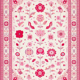 Ultra Soft Area Rug, Non Slip, Stain Resistant, Washable Area Rugs for Living Room, Bedroom, Charming Floral Playful Aesthetic(White)