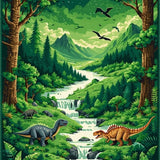 Dynamic Bold Jurassic Imagination(Green)