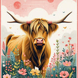 Ultra Soft Area Rug, Non Slip, Stain Resistant, Washable Area Rugs for Living Room, Bedroom, Whimsical Farmhouse Animal Design(Brown)