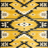 Ultra Soft Area Rug, Non Slip, Stain Resistant, Washable Area Rugs for Living Room, Bedroom, Minimalist Cream and Brown Textures(Yellow)