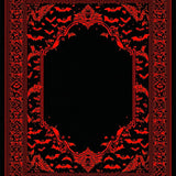 Ultra Soft Area Rug, Non Slip, Stain Resistant, Washable Area Rugs for Living Room, Bedroom, Bold Red and Black Theme(Black)