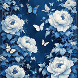 Lively Chinoiserie Style Composition(Blue)