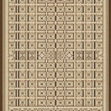 Cozy Ogee Patterned Nature Inspired(Beige)