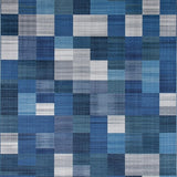 Artistic Multitonal Geometric Layout(Blue)