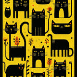 Ultra Soft Area Rug, Non Slip, Stain Resistant, Washable Area Rugs for Living Room, Bedroom, Elegant Black and Yellow Contrast(Yellow)