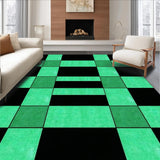 Artistic Distorted Checkerboard Visual Appeal(Green)