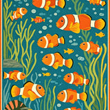 Ultra Soft Area Rug, Non Slip, Stain Resistant, Washable Area Rugs for Living Room, Bedroom, Lively Colorful Cartoon Pattern(Orange)