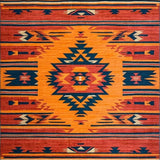 Ultra Soft Area Rug, Non Slip, Stain Resistant, Washable Area Rugs for Living Room, Bedroom, Luxurious Color Block Design(Orange)